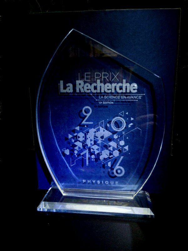 Photo du prix de la Recheche 2016