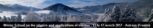 Banner Ganex 2017 winter school